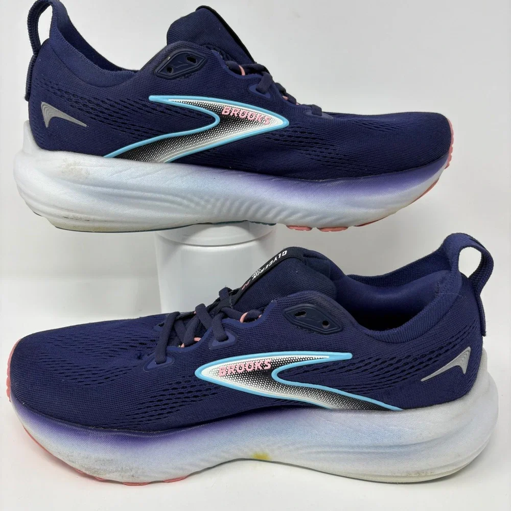 Brooks Glycerin 22 Women's Size 9 Navy Blue Athletic Running Shoes (1204341B429)